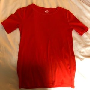 J crew red perfect fit tshirt